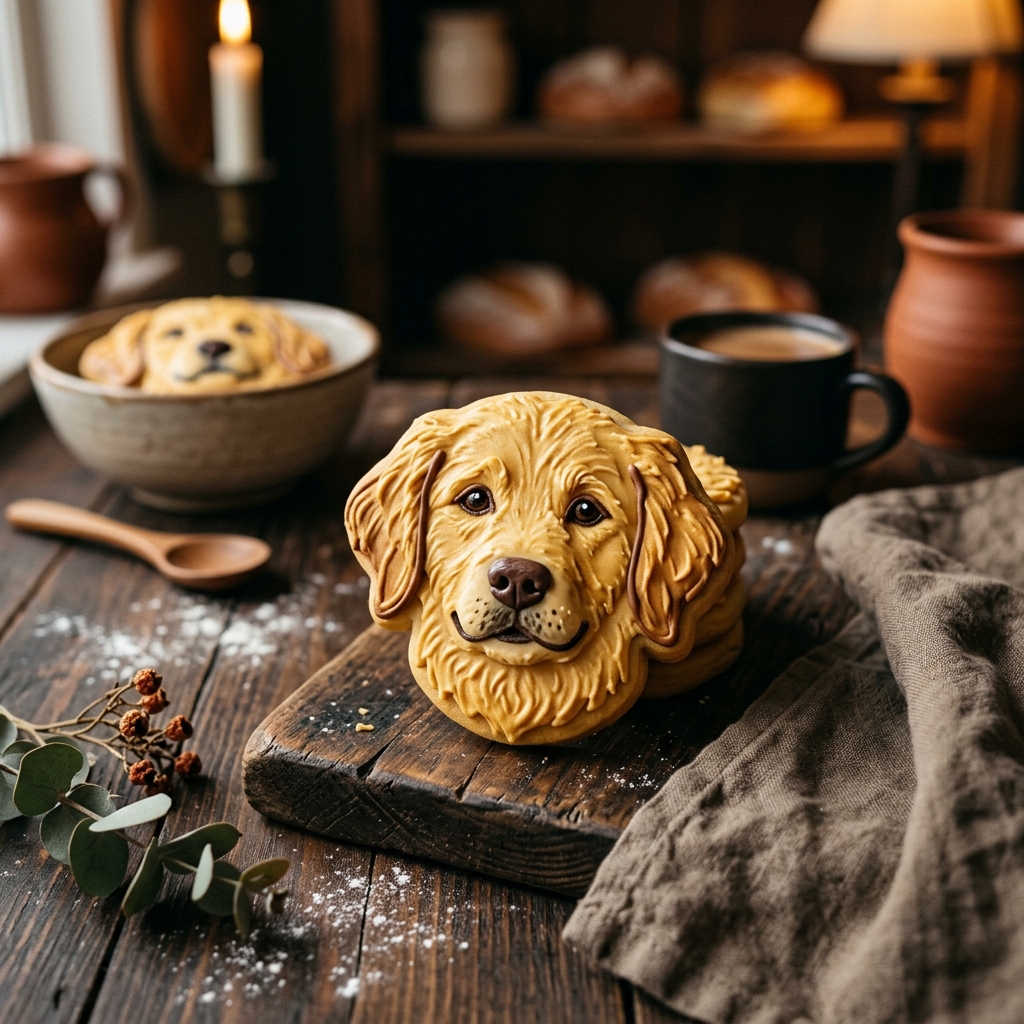 Bernedoodle Portrait Cookie